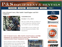 Tablet Screenshot of pandsequipmentnh.com